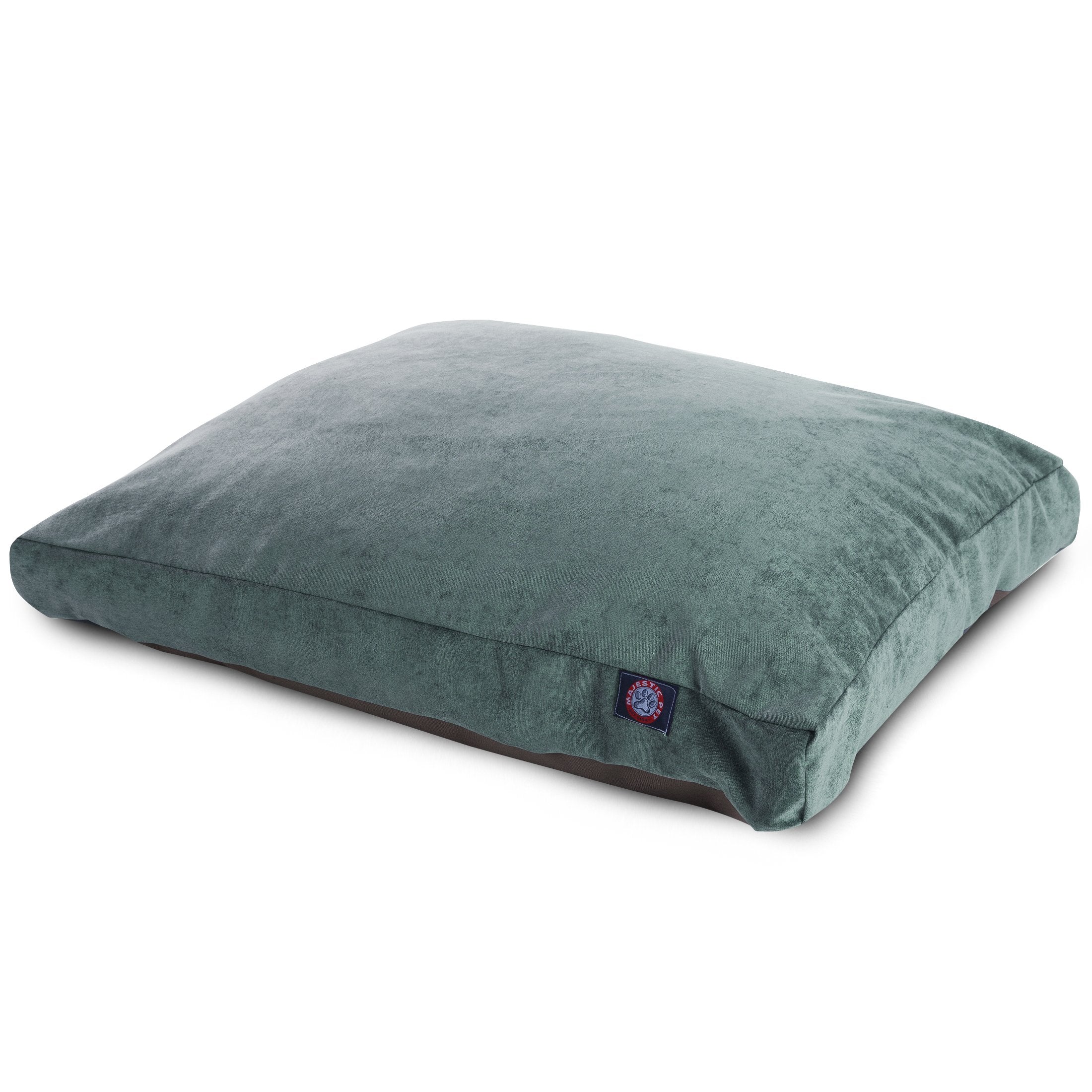 Majestic Pet Villa cama anti deslizante en azul, ideal para mantenerla quieta durante el descanso.