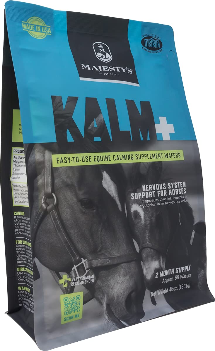 Majesty's Kalm Wafers: envase práctico para uso diario en caballos