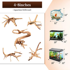majoywoo ramas araña para acuario, ideal para crear musgo