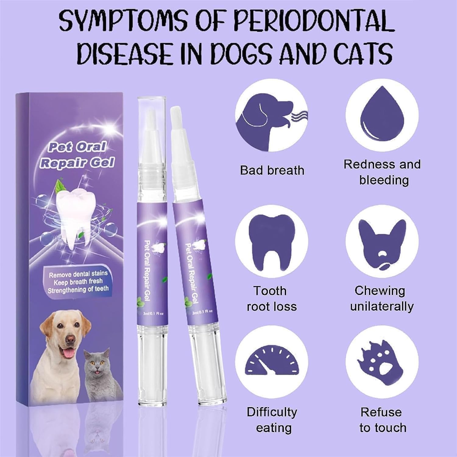 MAKABAKA gel control placa bucal, soporte para higiene dental diaria.