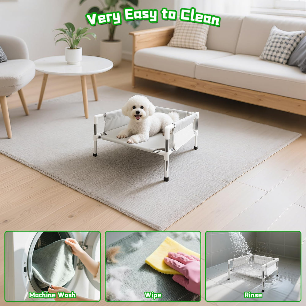 Makerfire cama elevada para perros: funda suave y lavable