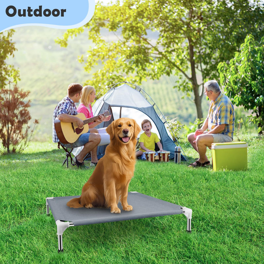Makerfire cama para perros medianos altura elevada para comodidad