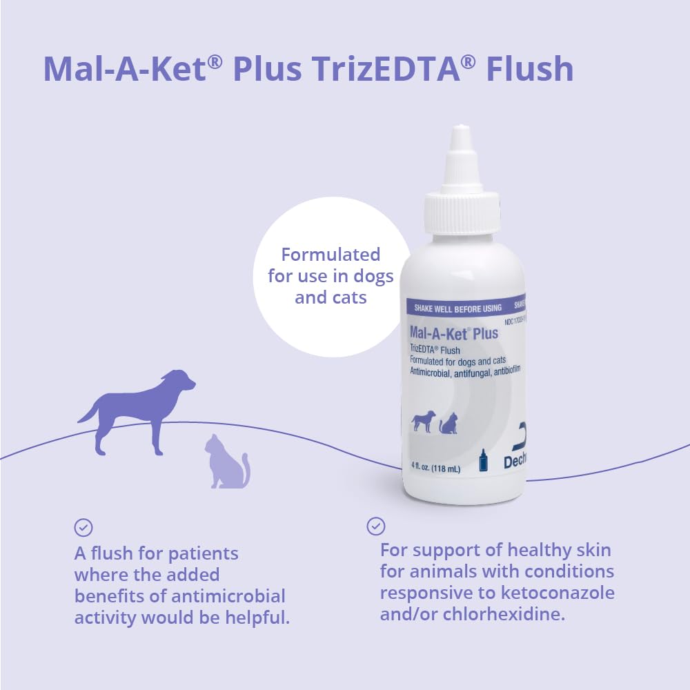 Envase listo para usar de Mal-A-Ket Plus TrizEDTA Flush.