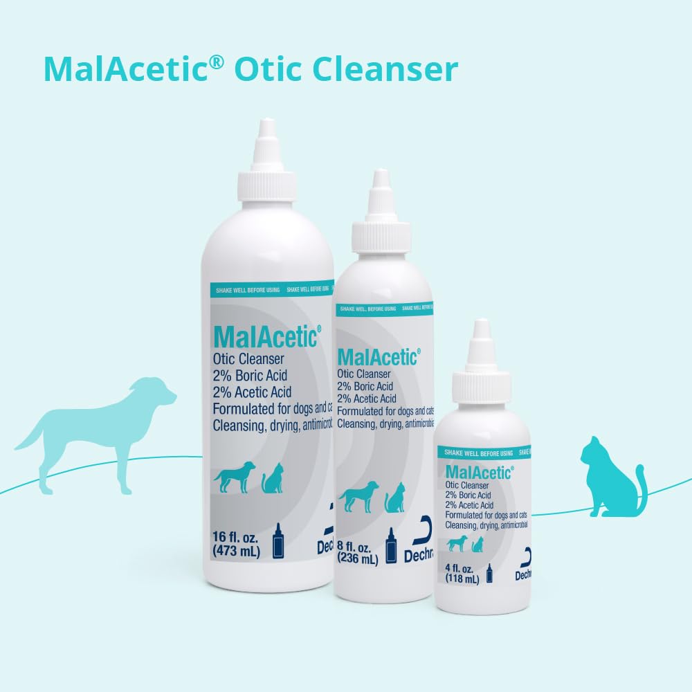 MalAcetic Otic Cleanser envase de plástico práctico para uso doméstico