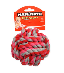 Mammoth Flossy Chews Monkey Fist Ball: cuerda de algodón-poliéster para mordida duradera
