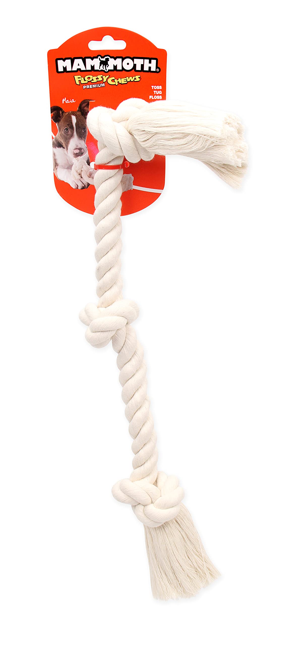 Mammoth Flossy Chews: juguete interactivo de tira para fomentar juego activo y social