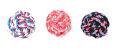 Mammoth Flossy Chews Monkey Fist Ball: tamaño mediano para perros de 30–50 lb