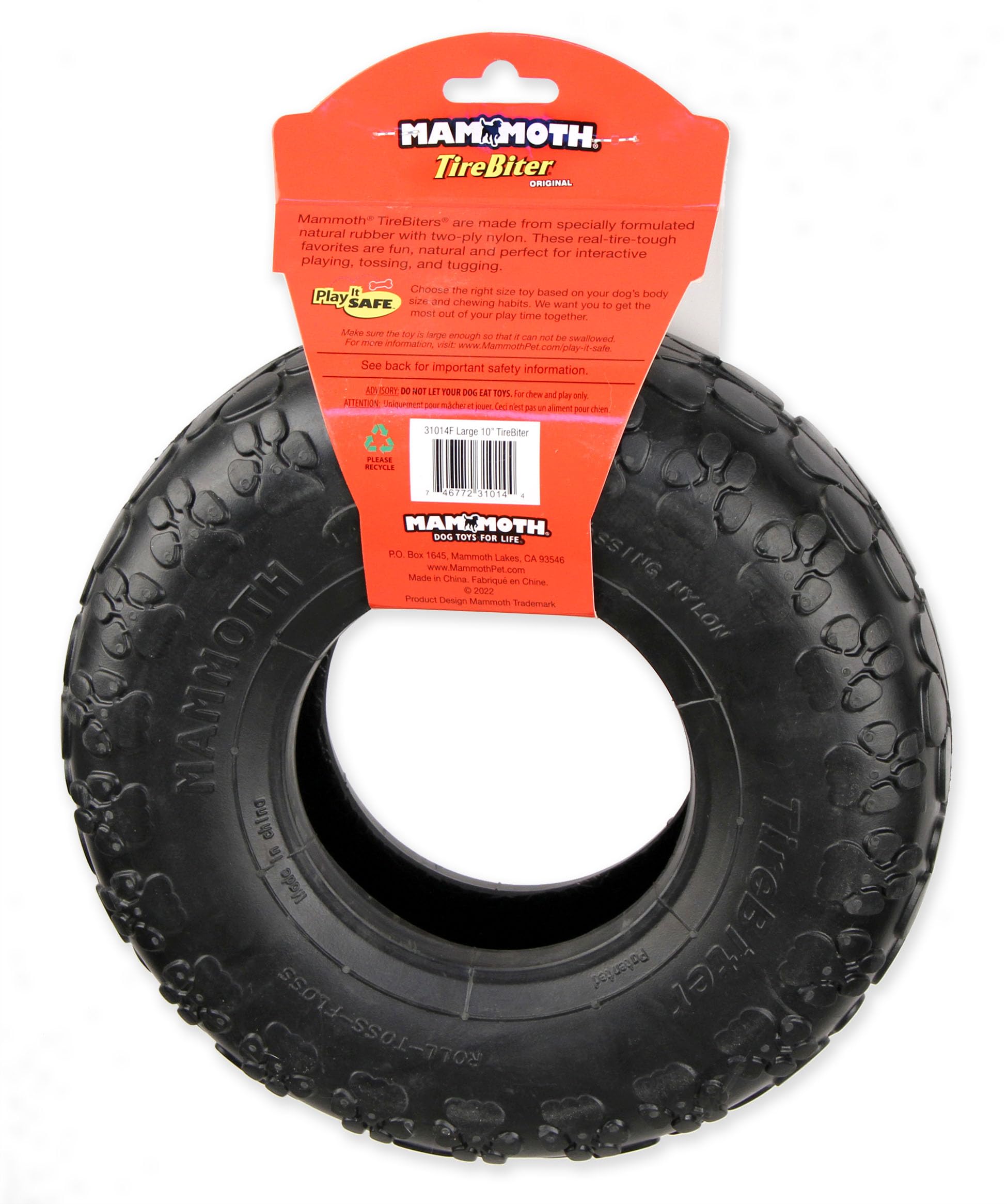 Mammoth TireBiter Originals, diseño interactivo para tirar y buscar.
