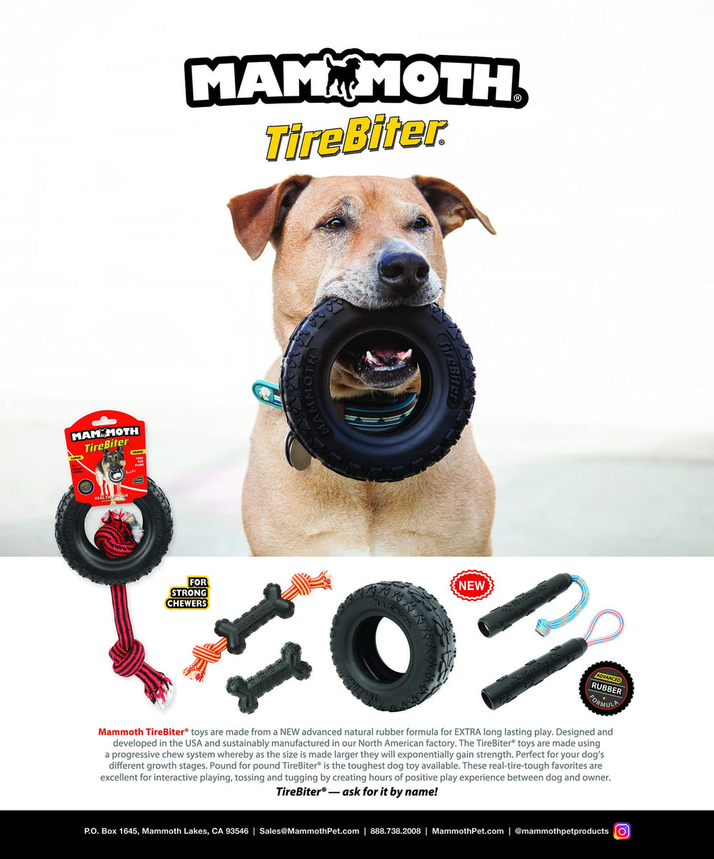 Mammoth TireBiterII: juego de tira y afloja seguro para perros grandes