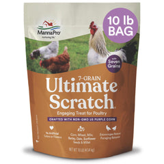 Manna Pro 7-Grain Ultimate Scratch bolsa de 10 libras para alimentar aves y energía