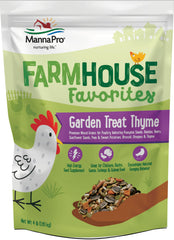 Manna Pro Garden Treat Thyme: bolsa de 4 lb para energía diaria de aves.