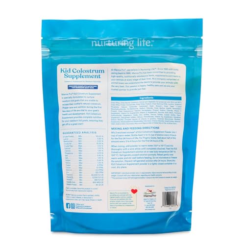 Manna Pro dosis de colostro para primeras horas, apoyo nutricional inmediato para cabritos