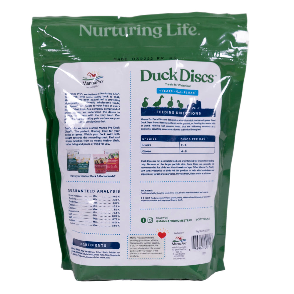 Manna Pro Duck Discs: fomenta enriquecimiento y entretenimiento en patos