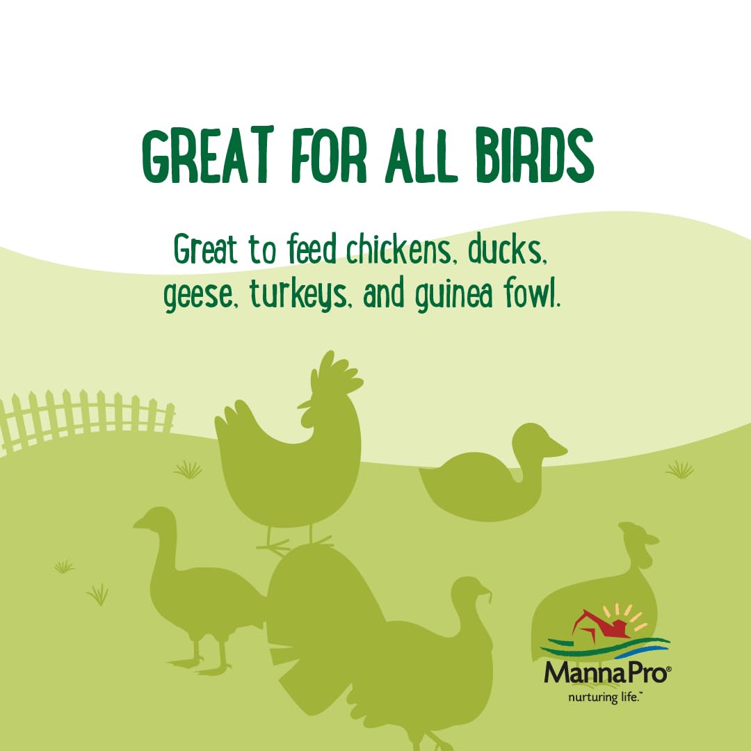 Manna Pro verduras reales para aves, nutrición diaria en su dieta.