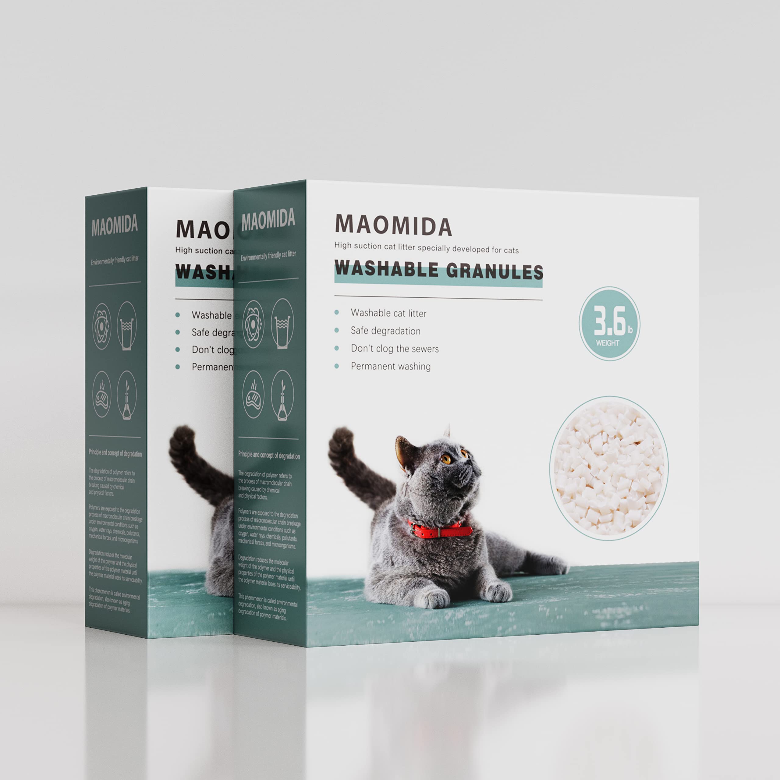 MAOMIDA granulos que se disuelven completamente: opción compostable