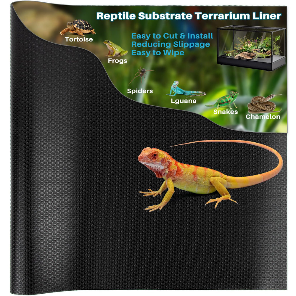 MAQIHAN tapete recortable para reptiles, ajuste perfecto en terrarios seguro y cómodo.
