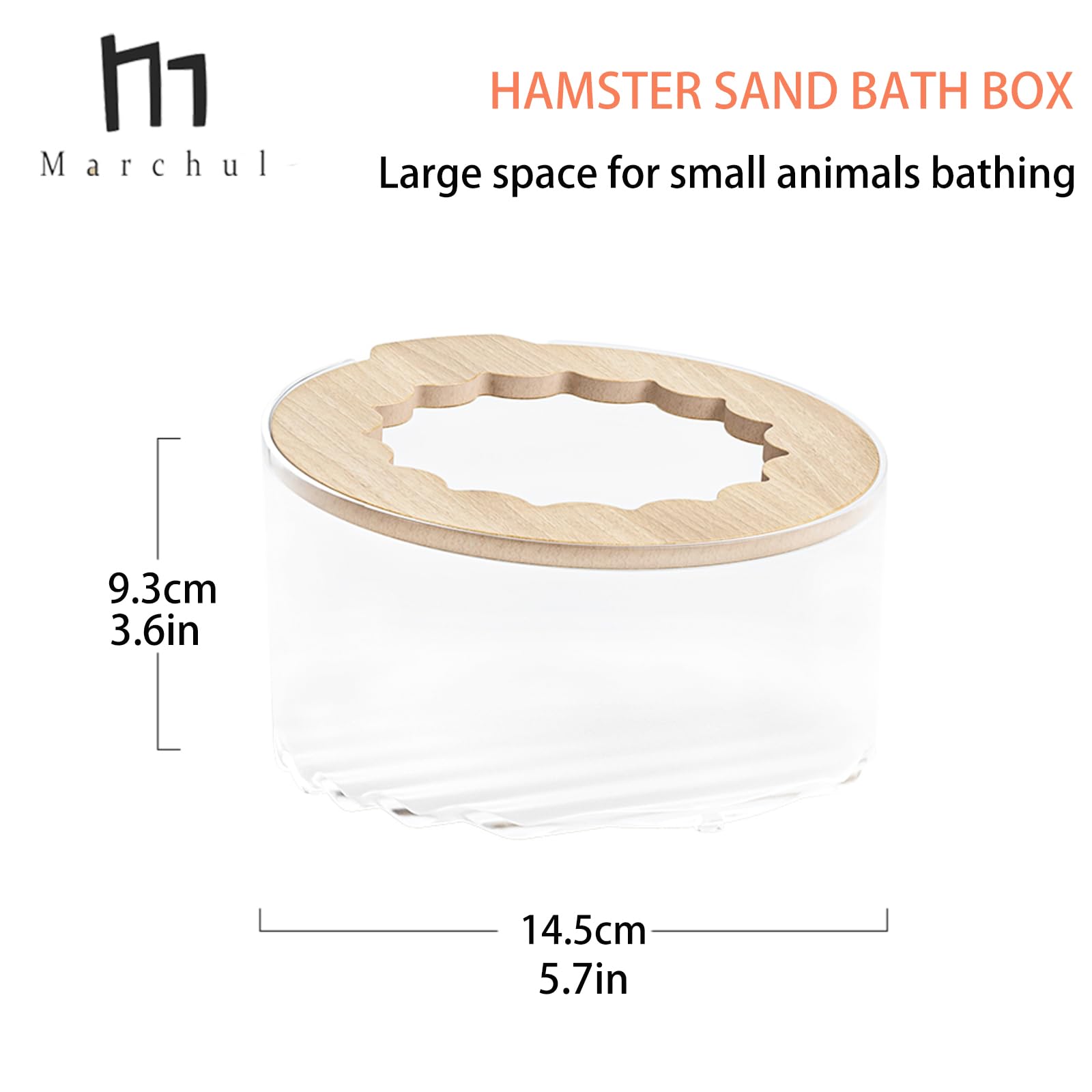 Marchul baño de arena hámster uso lúdico y higiénico.