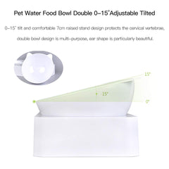 Marchul tazón doble para comida y agua facilita la alimentación.