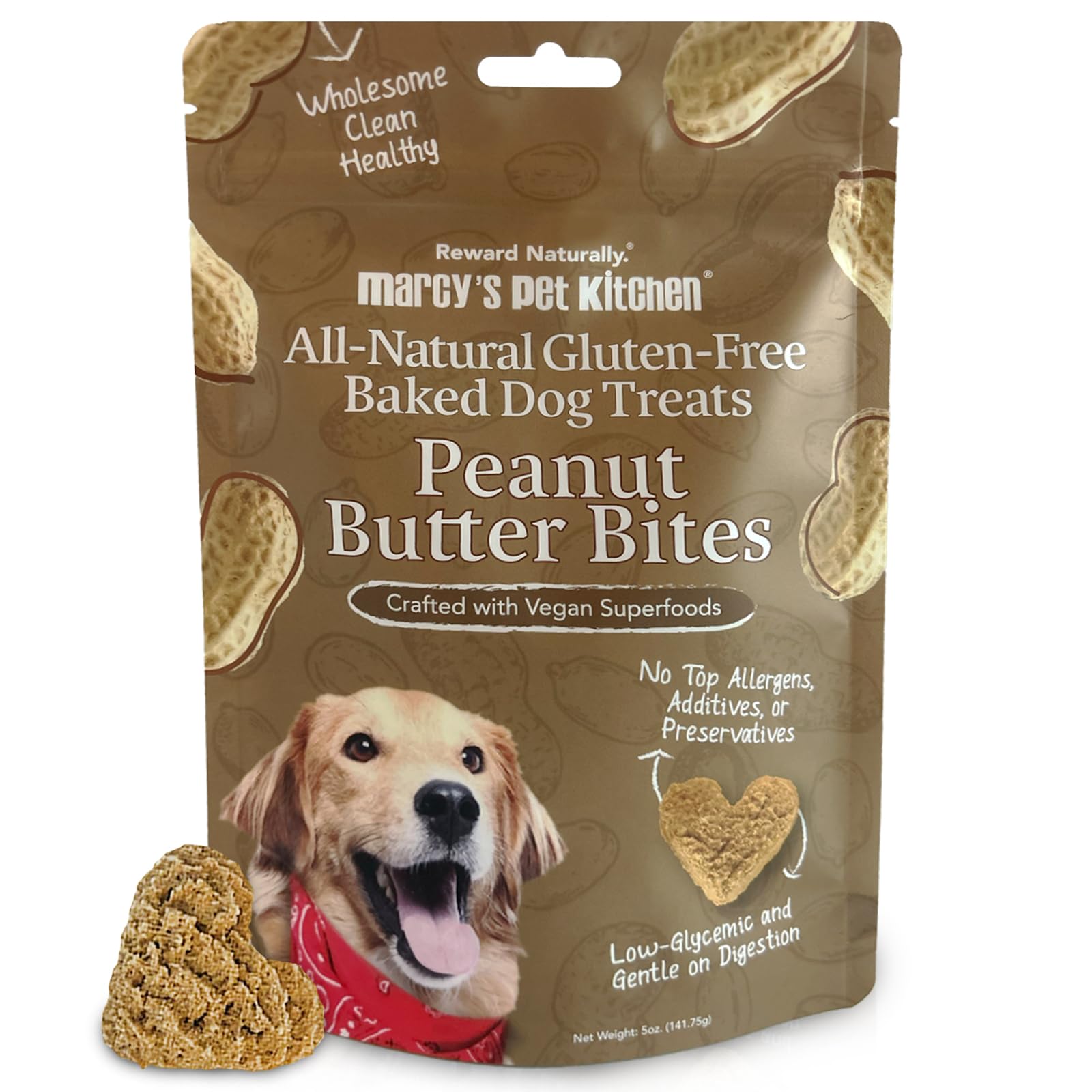Marcy's Pet Kitchen - bolsa frontal, snack diabético para perros sin conservantes