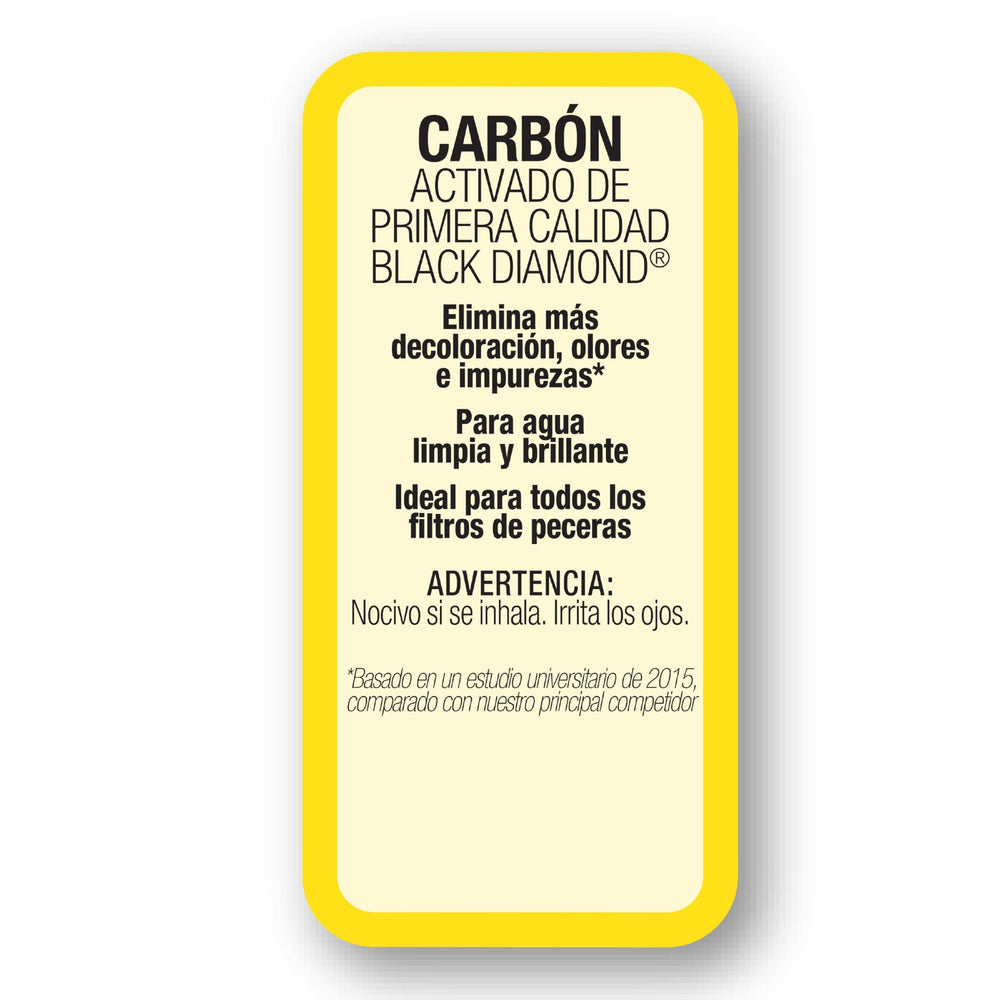 Marineland Carbon Activado, duradero y eficiente en filtros de acuario.