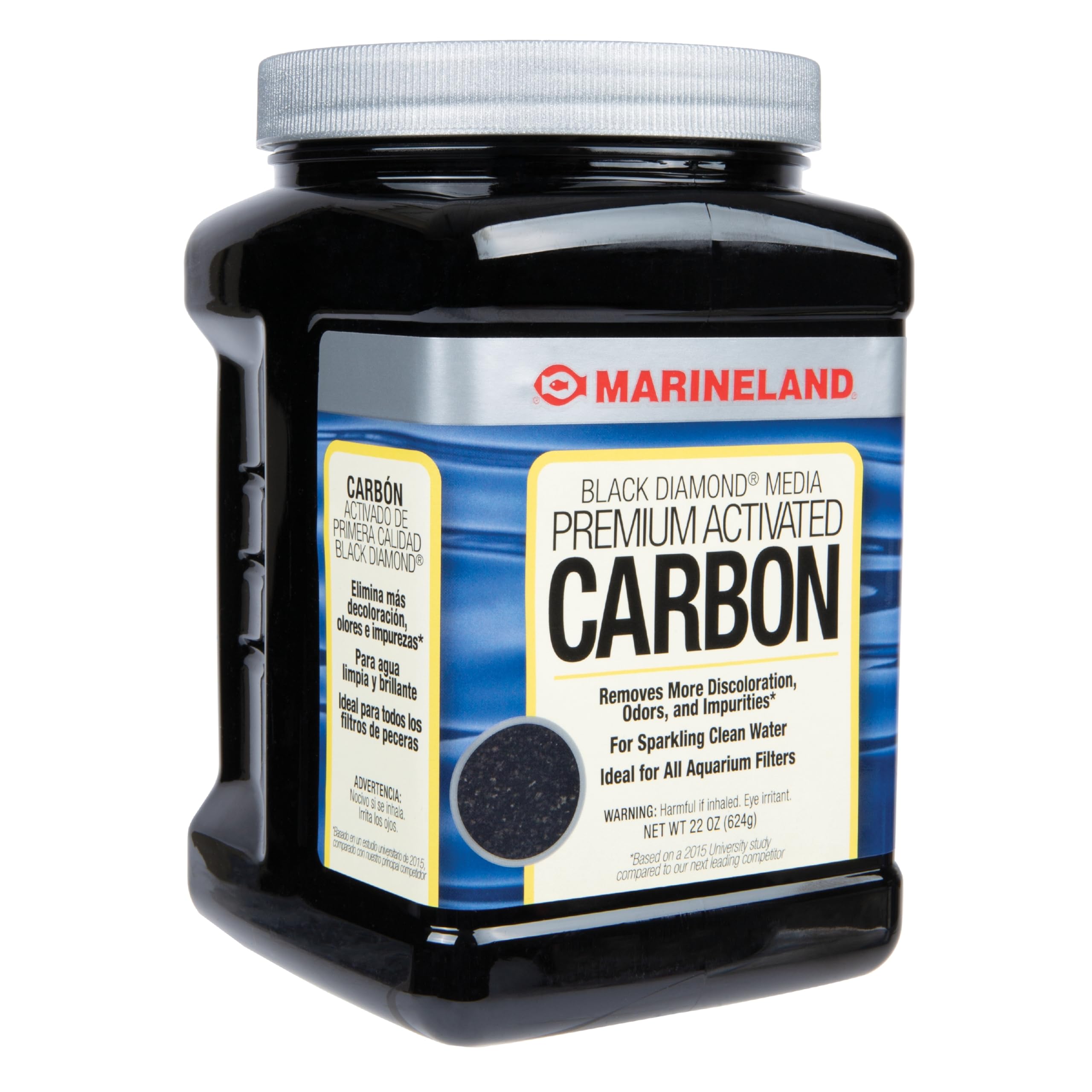 Marineland Carbon Activado para tanques de agua dulce, mantiene el filtro activo.
