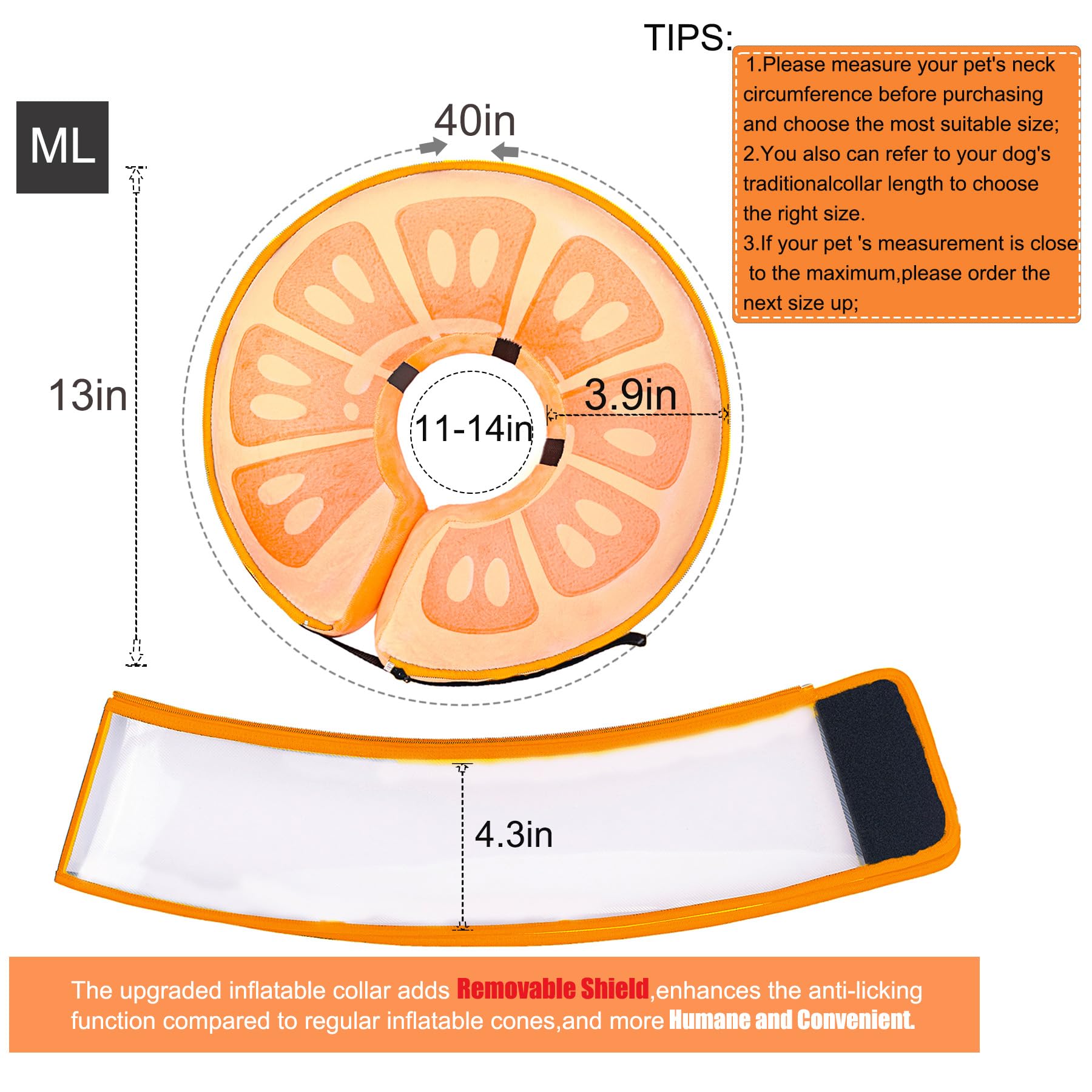 Mariyago funda transparente proteccion ml naranja, no obstruye la vista