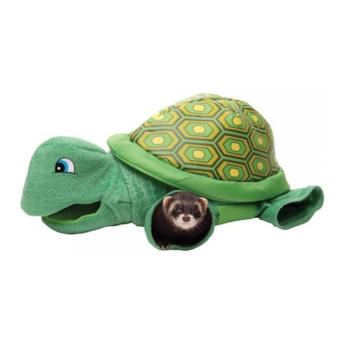 Marshall Pet Turtle Tunnel: tortuga verde en vista frontal para juego activo.