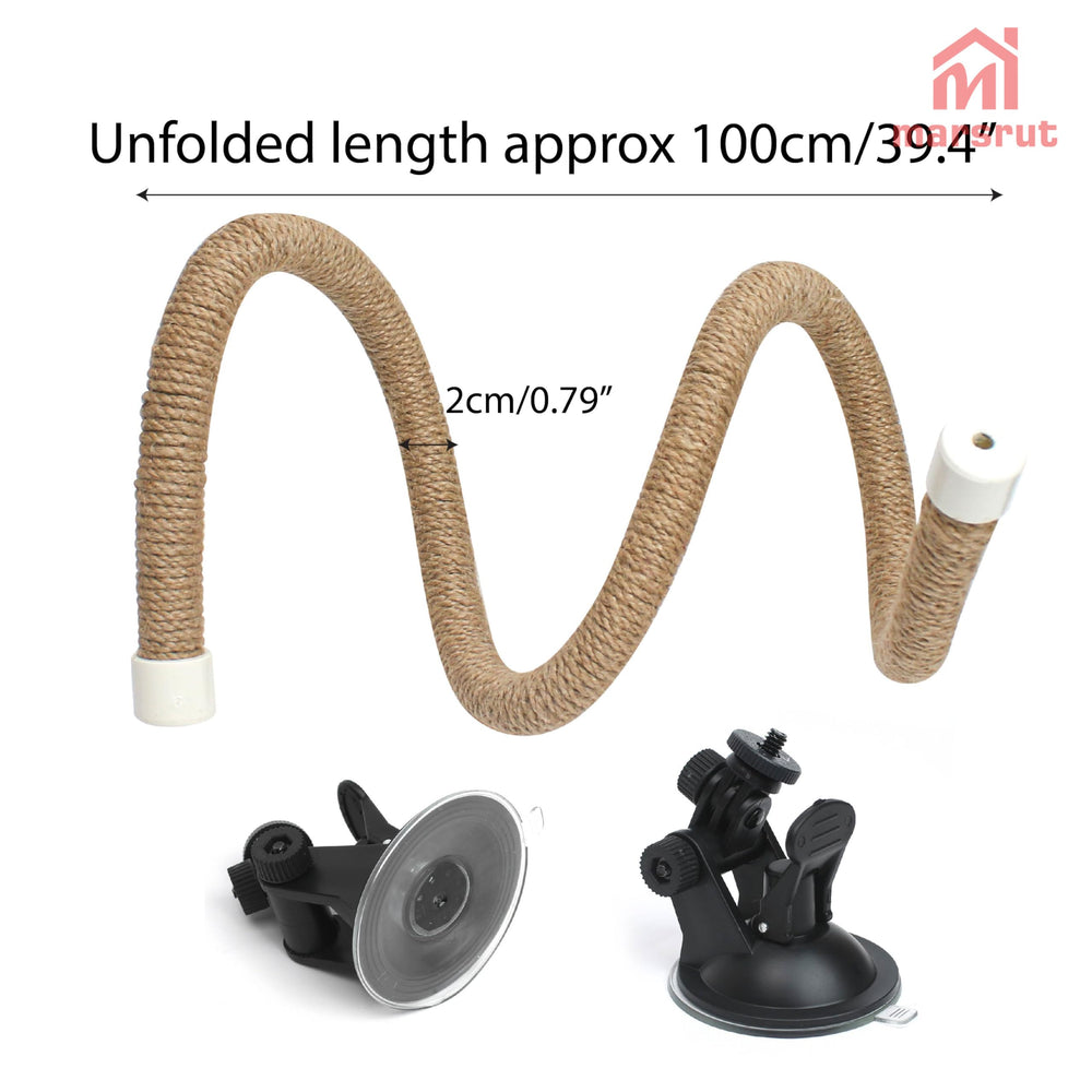 Marsrut percha flexible: adapta forma y longitud para distintos espacios.
