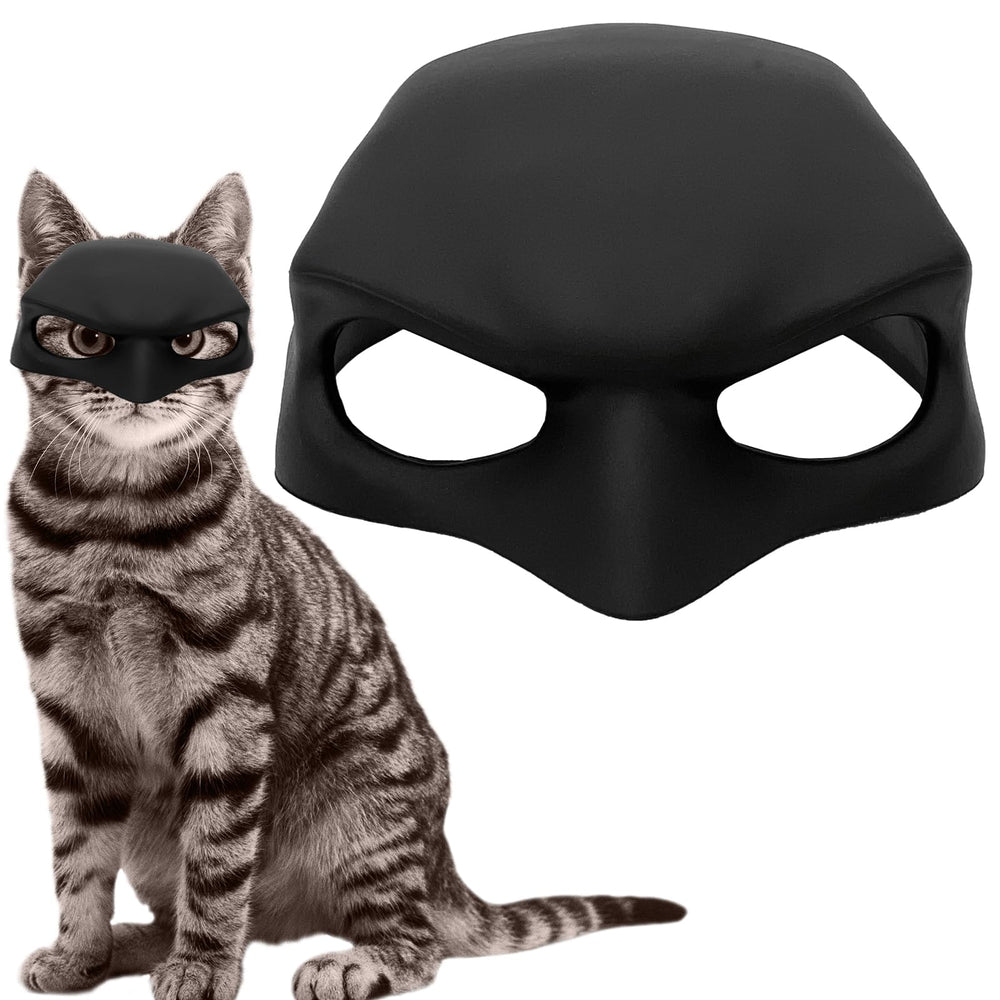 Máscara de gato para cosplay, vista frontal, ligera y cómoda para sesiones.