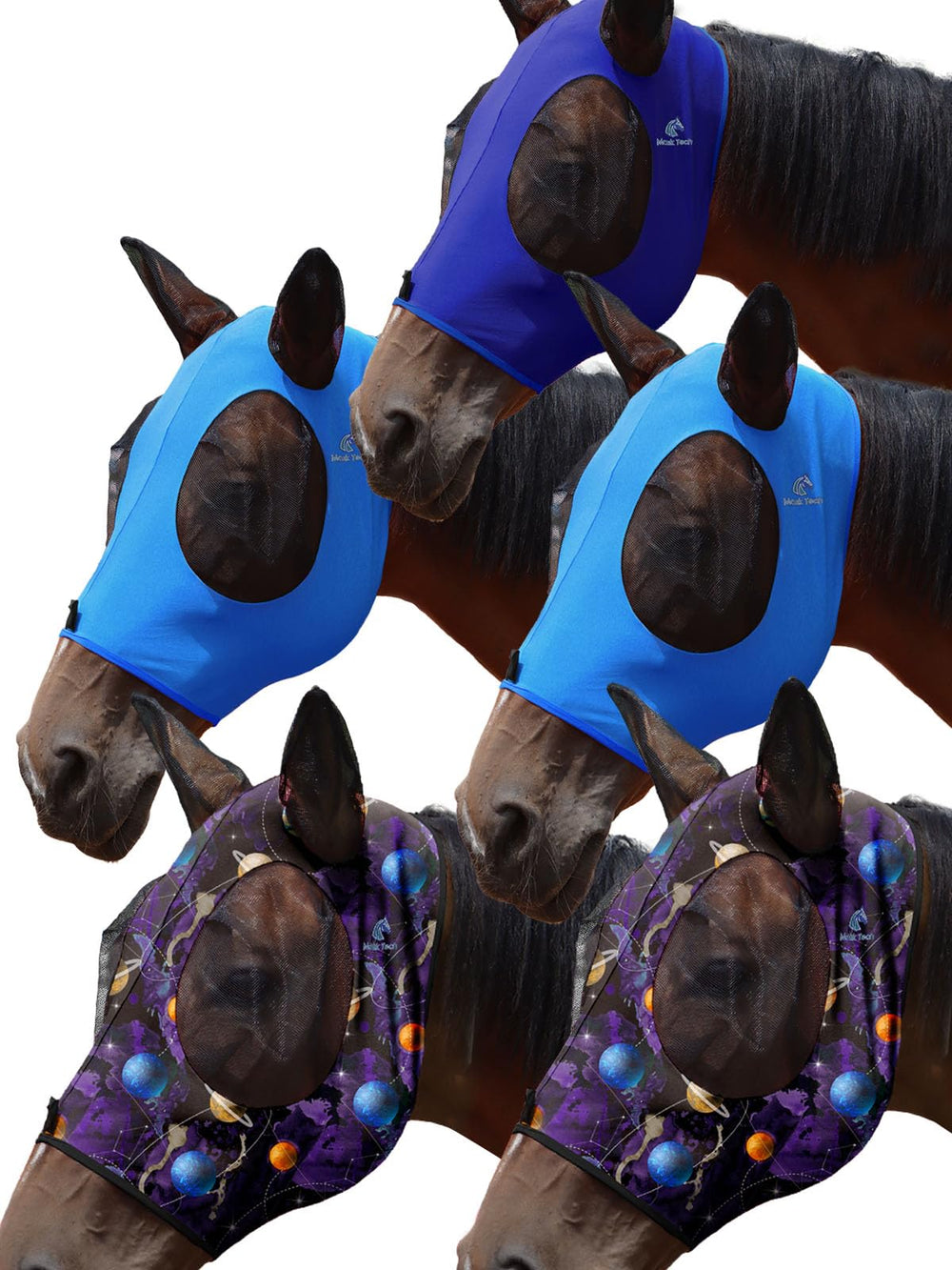 Mask-Tech antimoscas para caballo, 5-pack: protección continua durante la temporada de moscas.