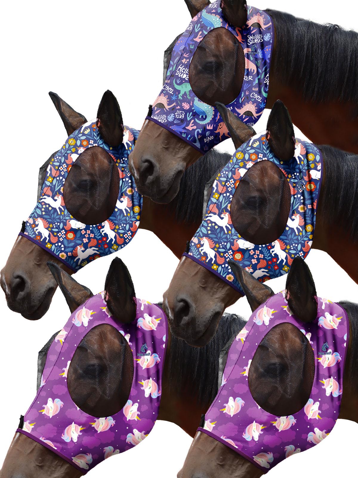 Mask-Tech caballo pack5 elastico: facilidad de colocación para turnout diario