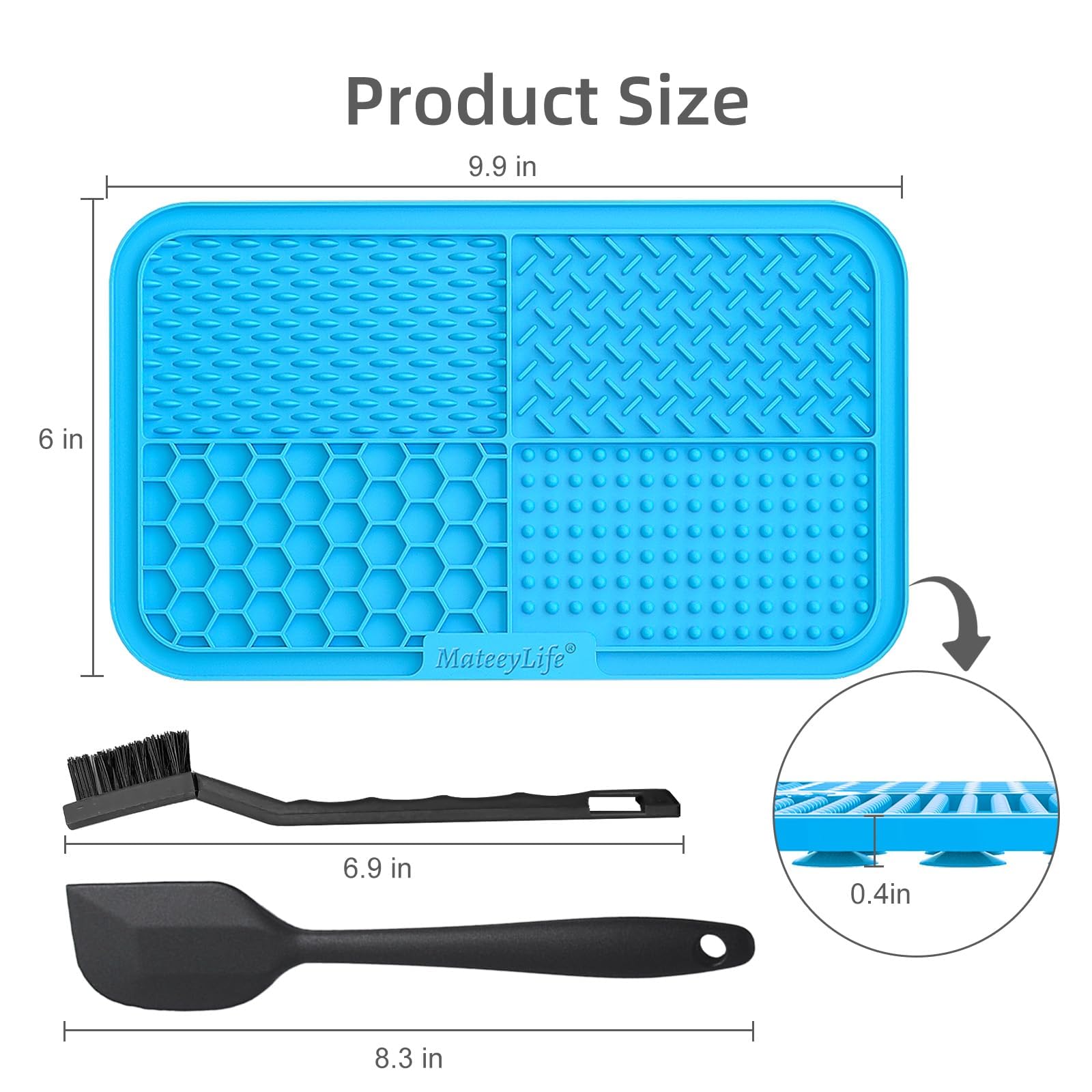 MateeyLife kit incluye espátula y cepillo para limpieza de tapetes