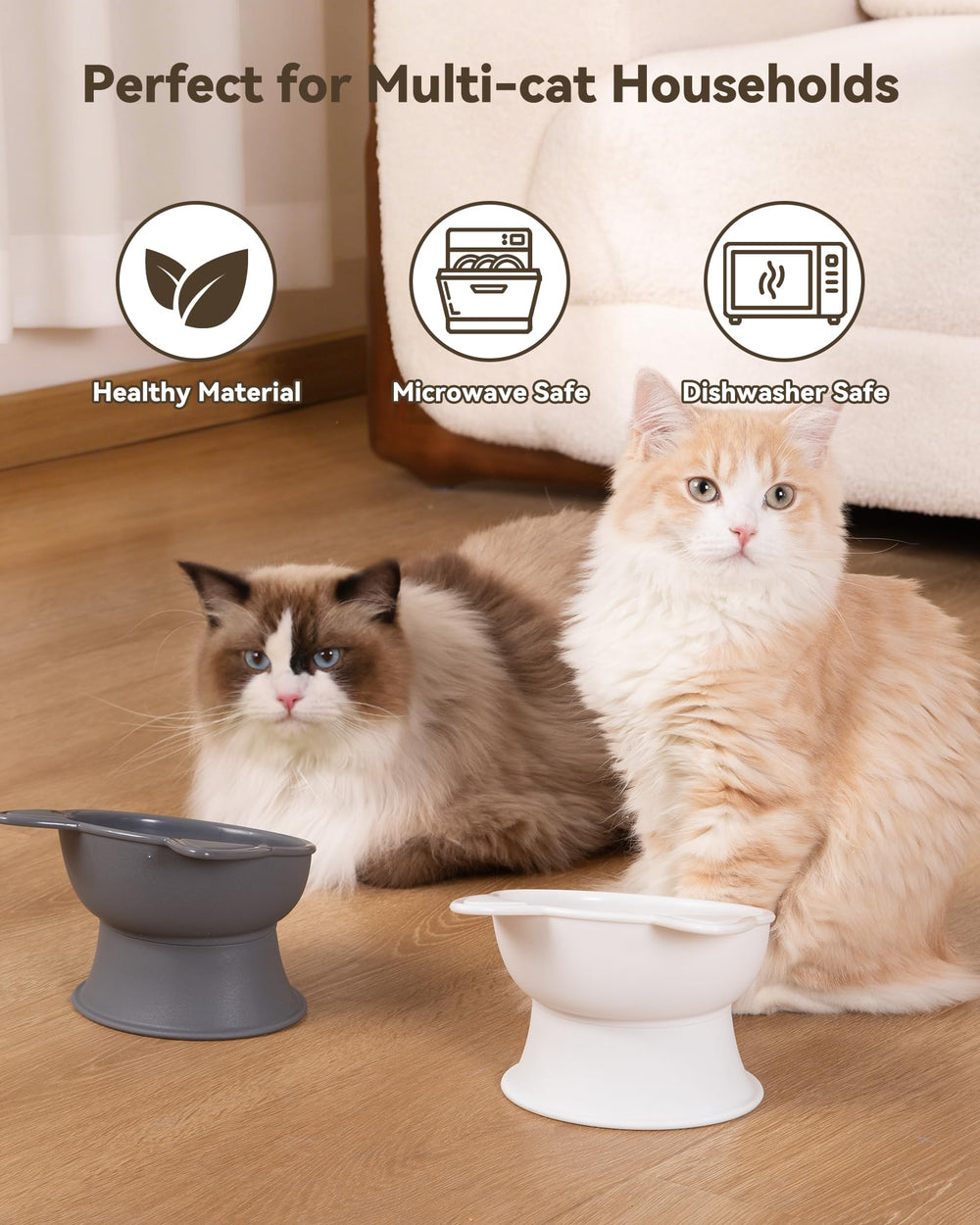 MateeyLife conjunto para dos mascotas, ideal para gatos y perros pequeños.