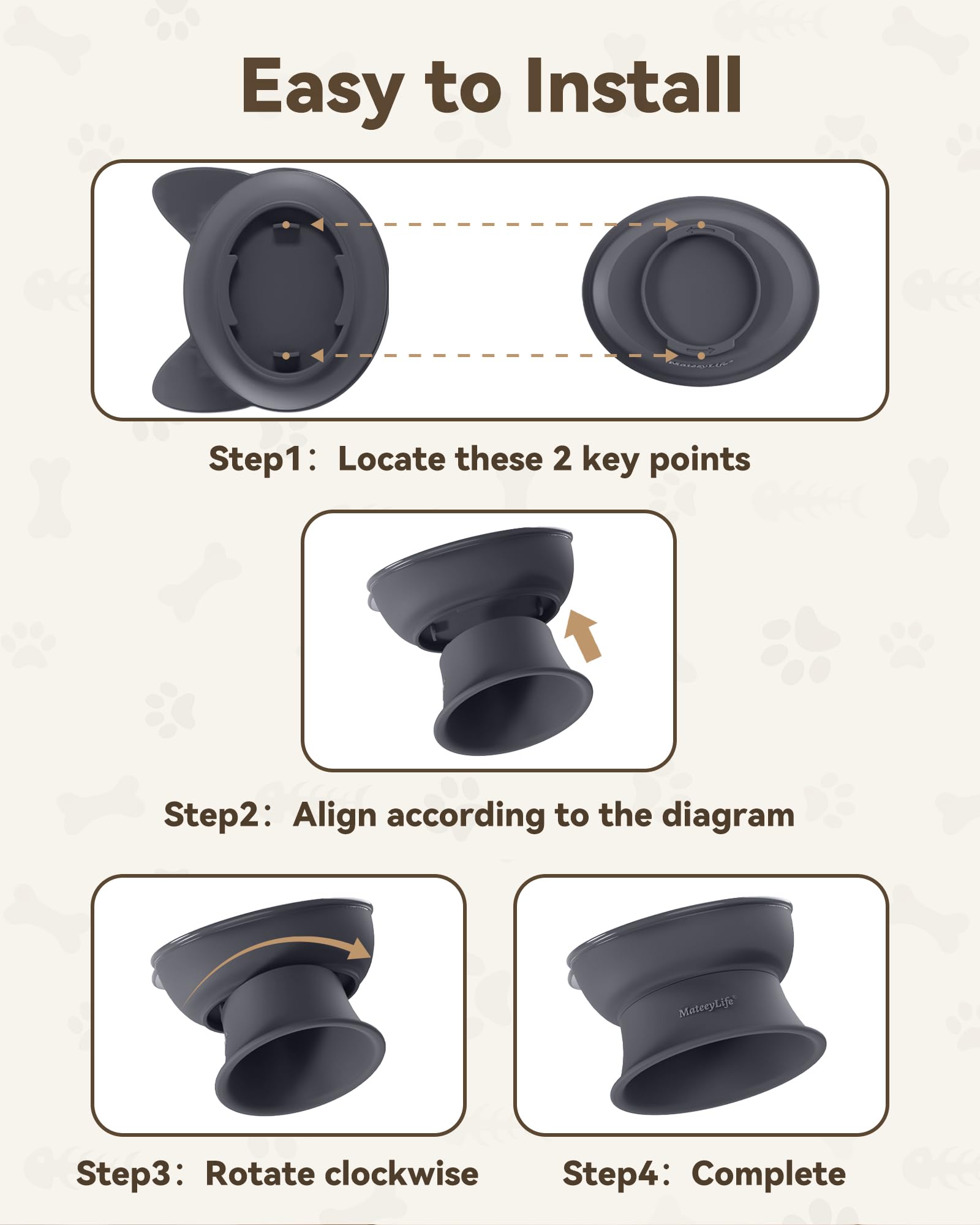 MateeyLife estilo con orejas de gato, diseño moderno para hogares con varias mascotas.