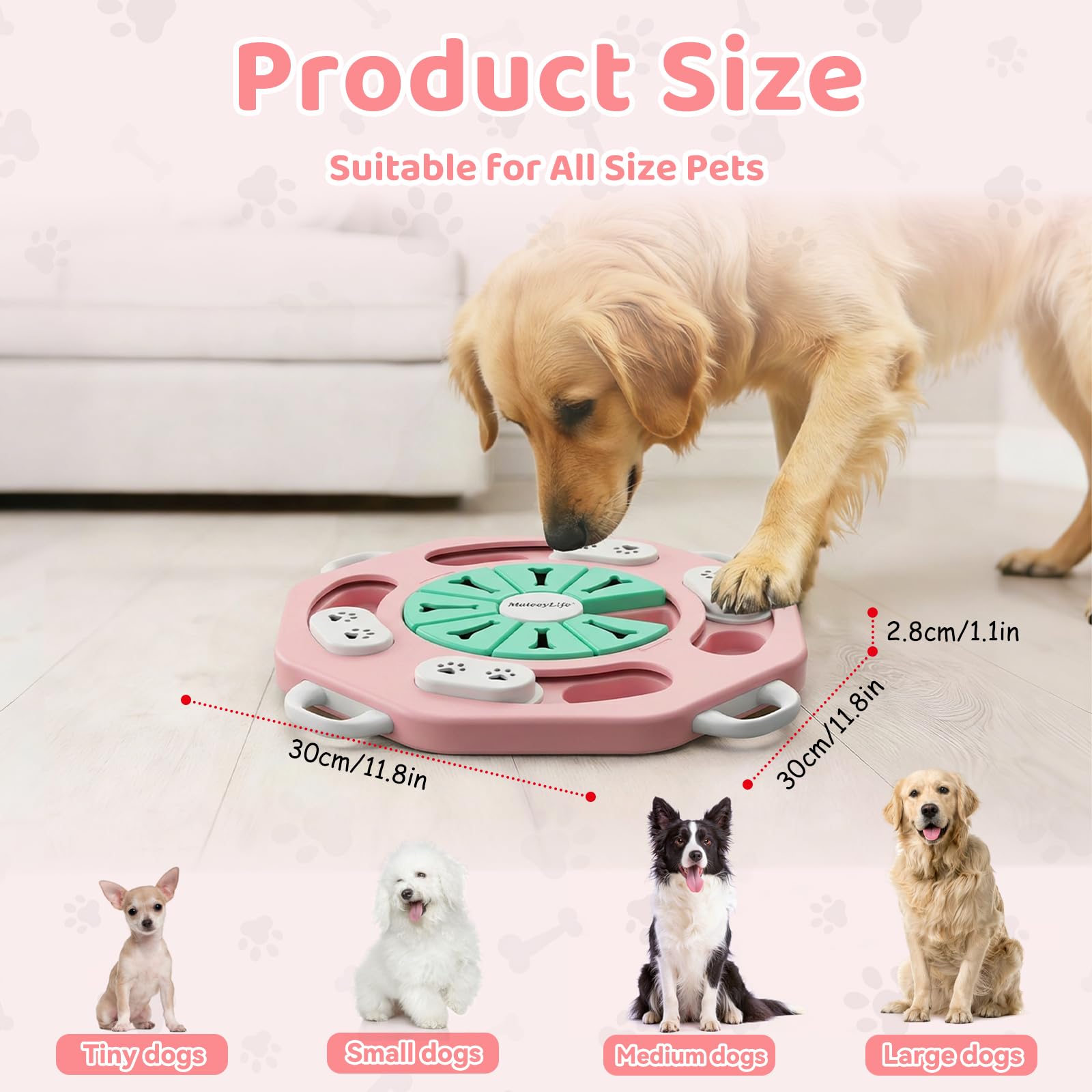 MateeyLife Juguete interactivo para perros, combate el aburrimiento con juego inteligente.