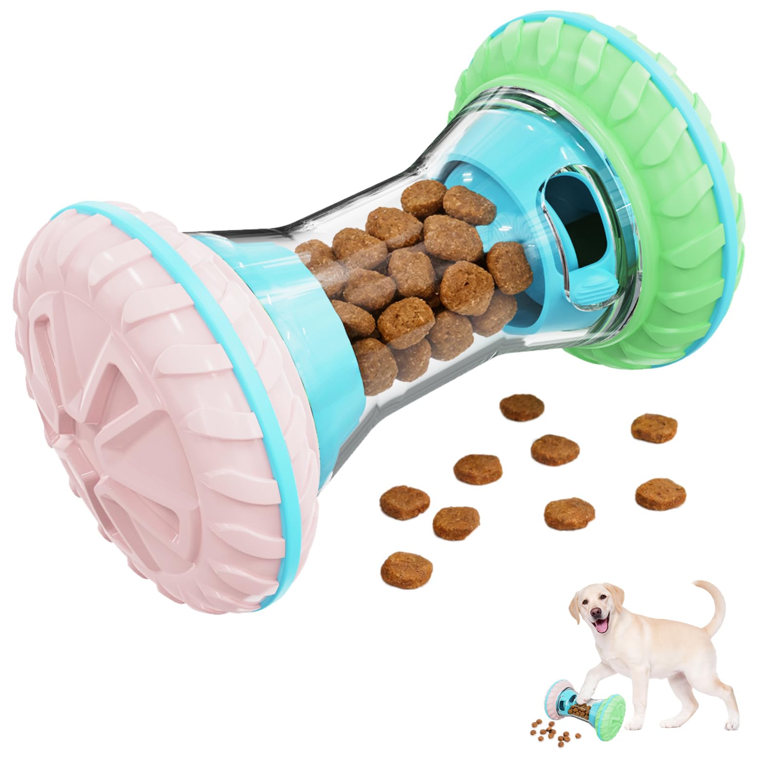 MateeyLife, juguete puzzle mancuerna duradero para perros, estimula la mente durante el juego.