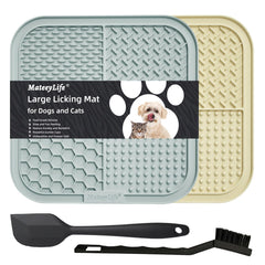 Tapete lamer MateeyLife grande para perros y gatos, ideal para calmar durante lamido.