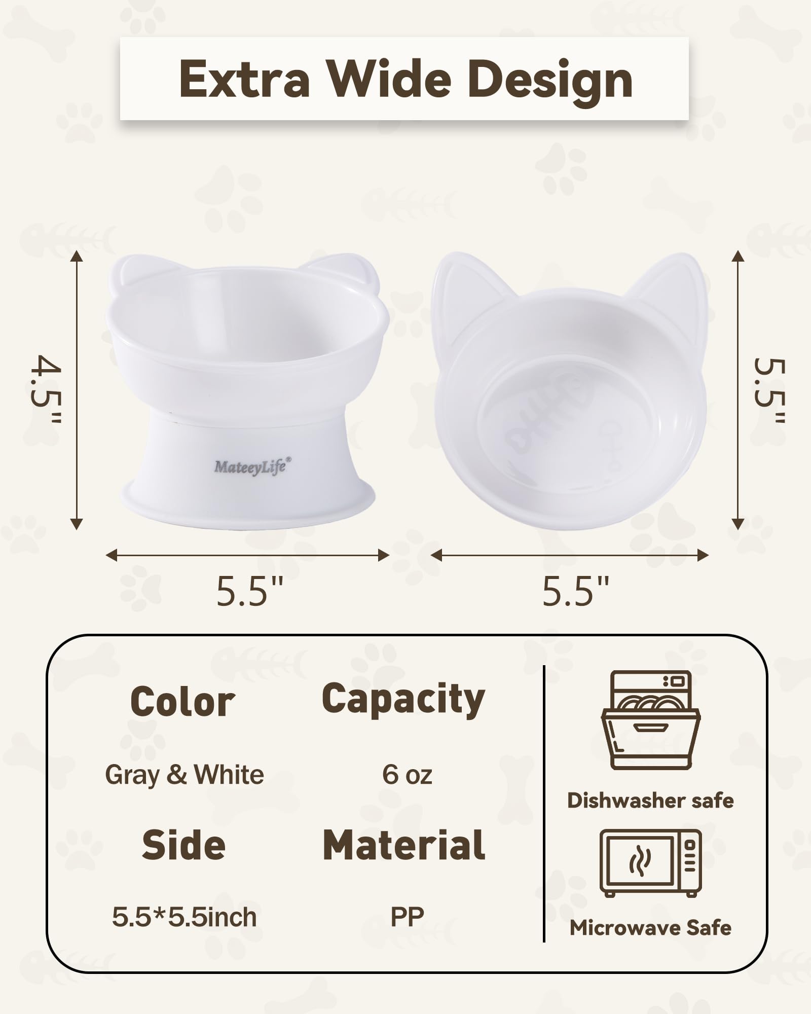 MateeyLife cuencos sin BPA, plástico apto para alimentos y limpieza rápida.