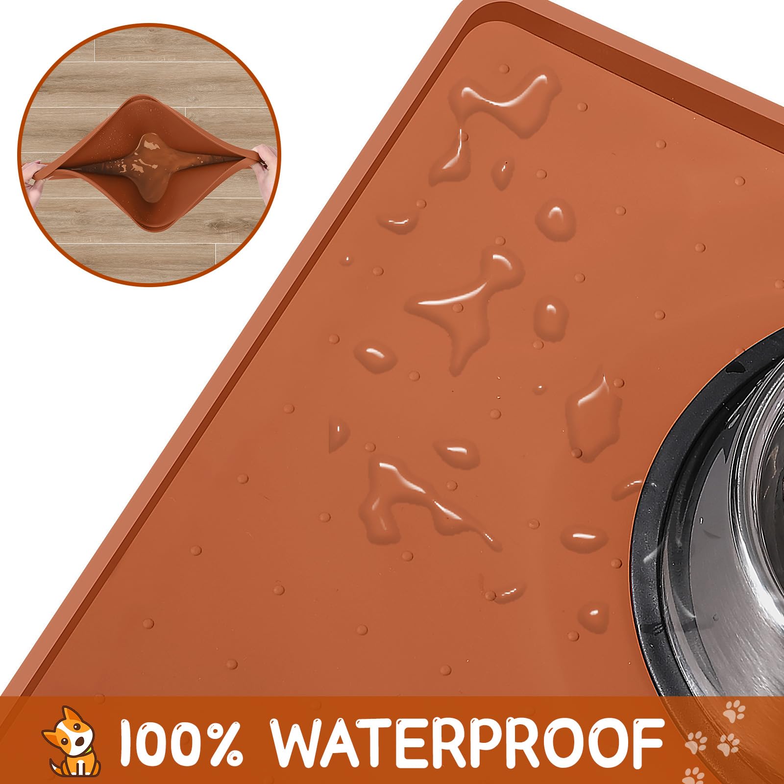 Tapete MateeyLife impermeable para derrames y limpieza fácil