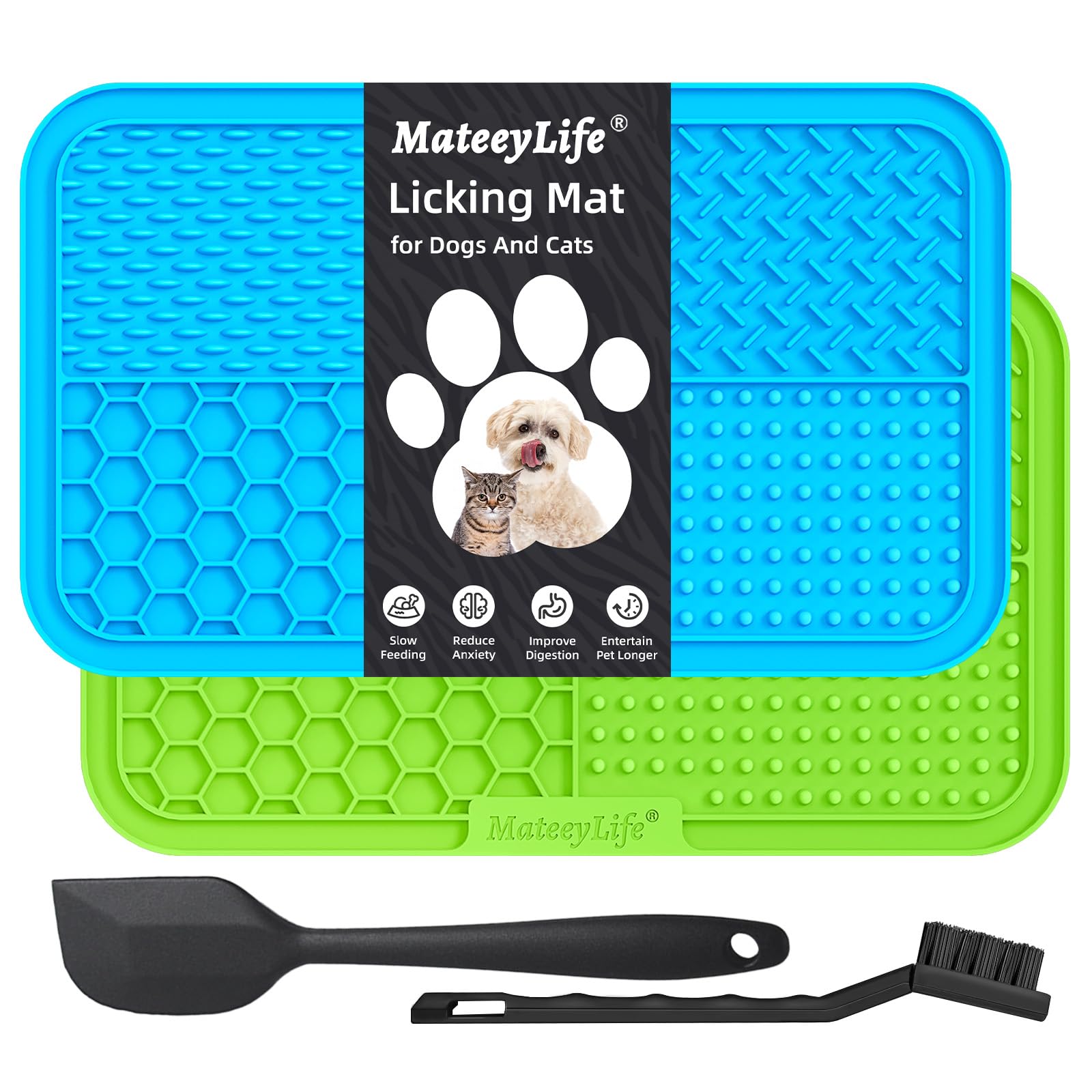 MateeyLife tapete lamer para perros grande con ventosas para comer más lento