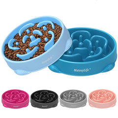 MateeyLife tazón lento con puzzle para gran raza, fomenta comer despacio.