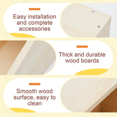 Maxcheck nido de madera, detalle textura natural que aporta calor y confort