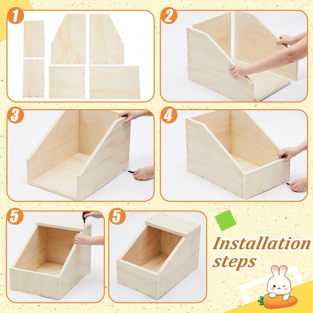 Maxcheck nido de madera, interior fácil de limpiar, superficie lisa para higiene