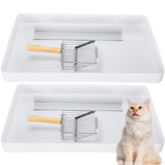 Maxdot bandeja de arena para gatos con entrada baja y fácil acceso.