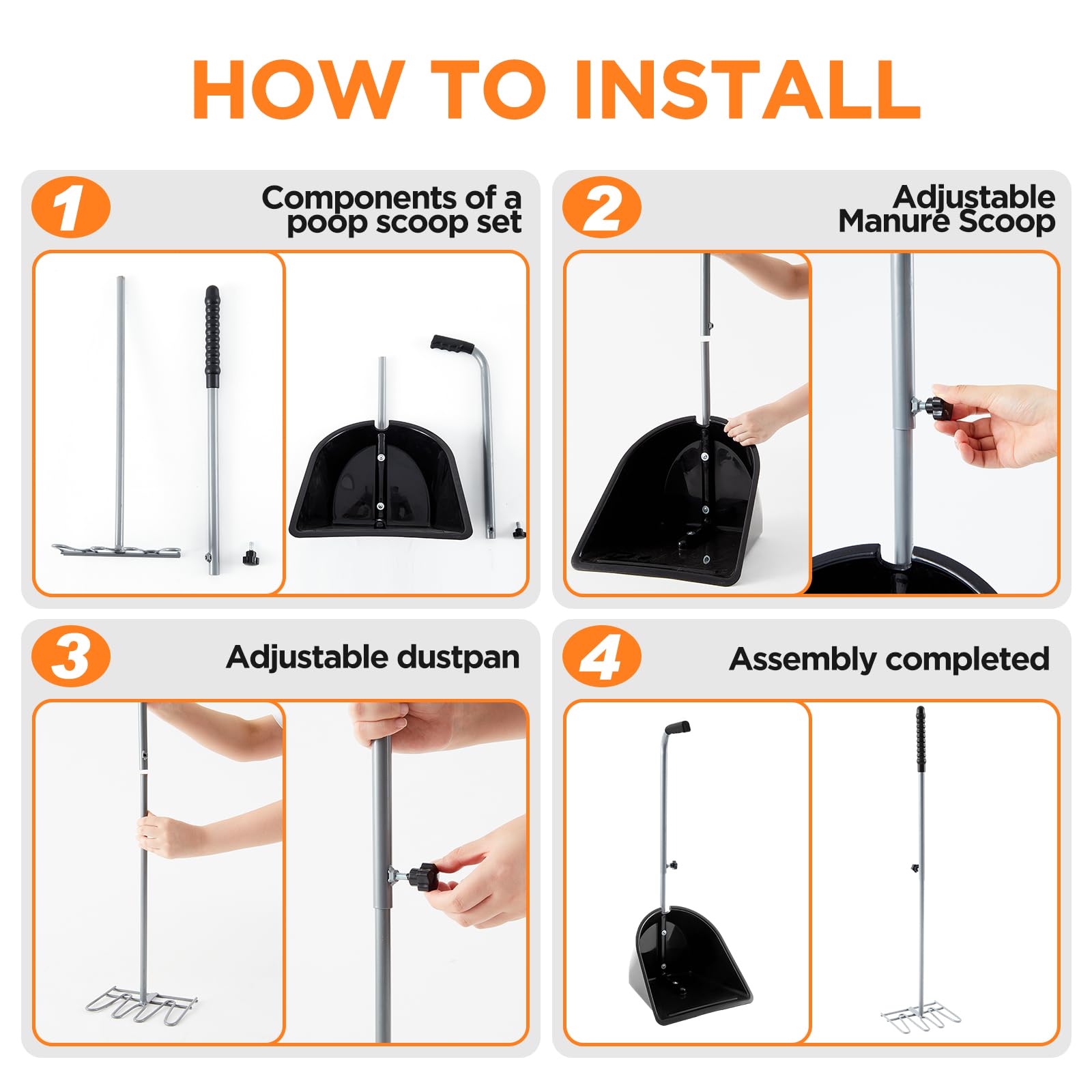 Maxdot mango ajustable cucharon, se adapta a distintas alturas