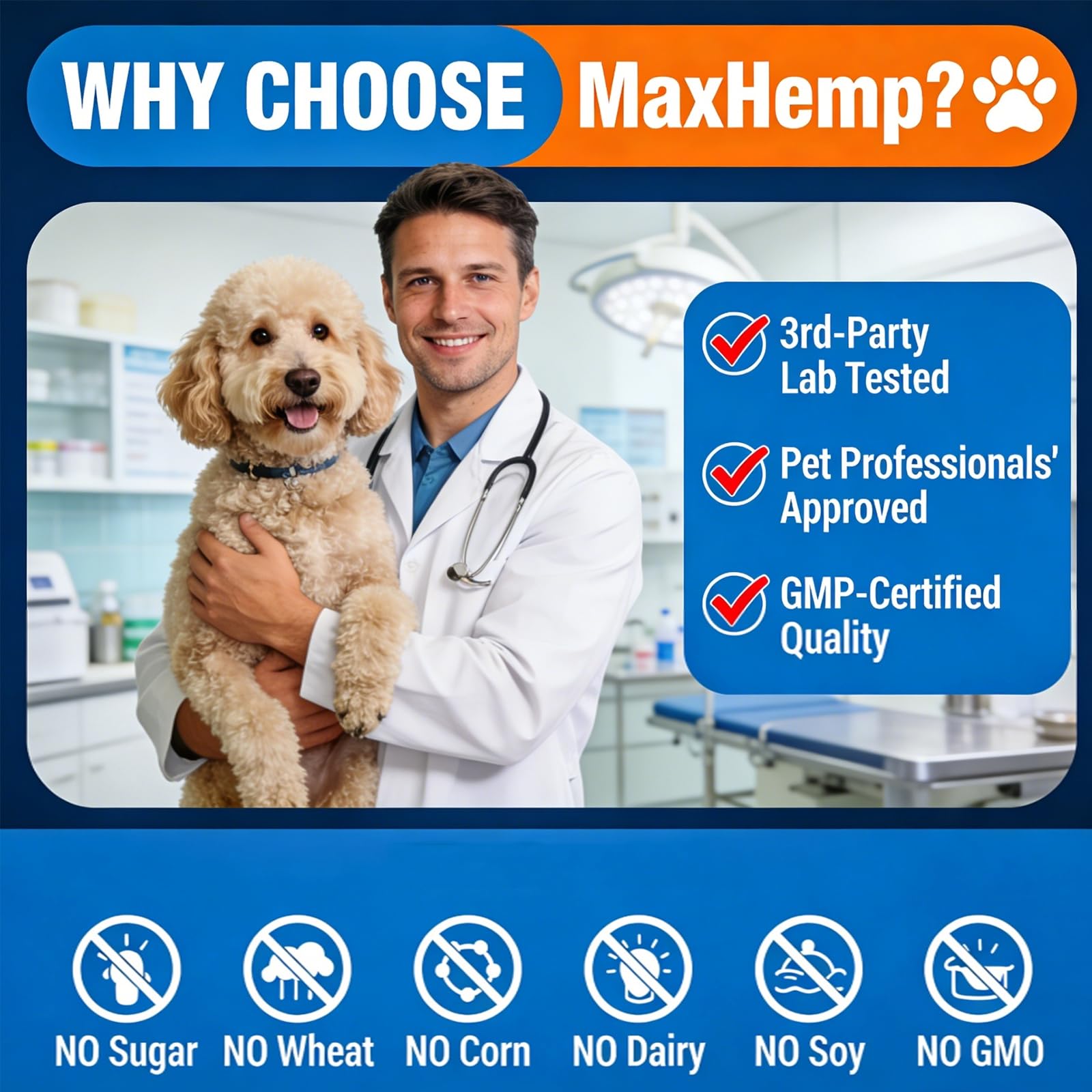 MaxHemp 180 Chews para perros, aceite de salmón, soporte natural de omega-3
