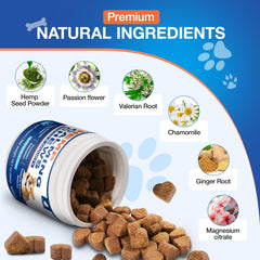 MaxHemp Masticables Calmantes para perros: dosis diaria para favorecer la calma ante tormentas.
