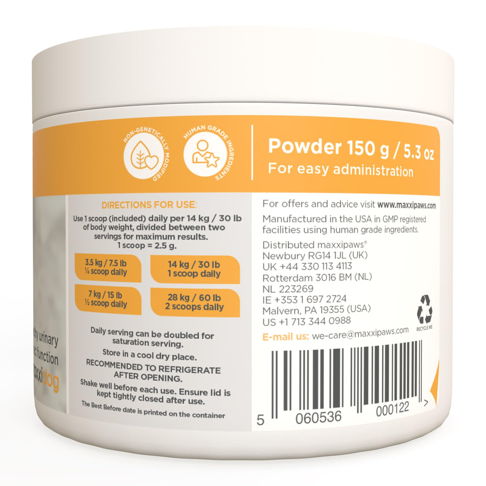 Maxxipaws Fórmula natural: ingredientes naturales y libres de aditivos.