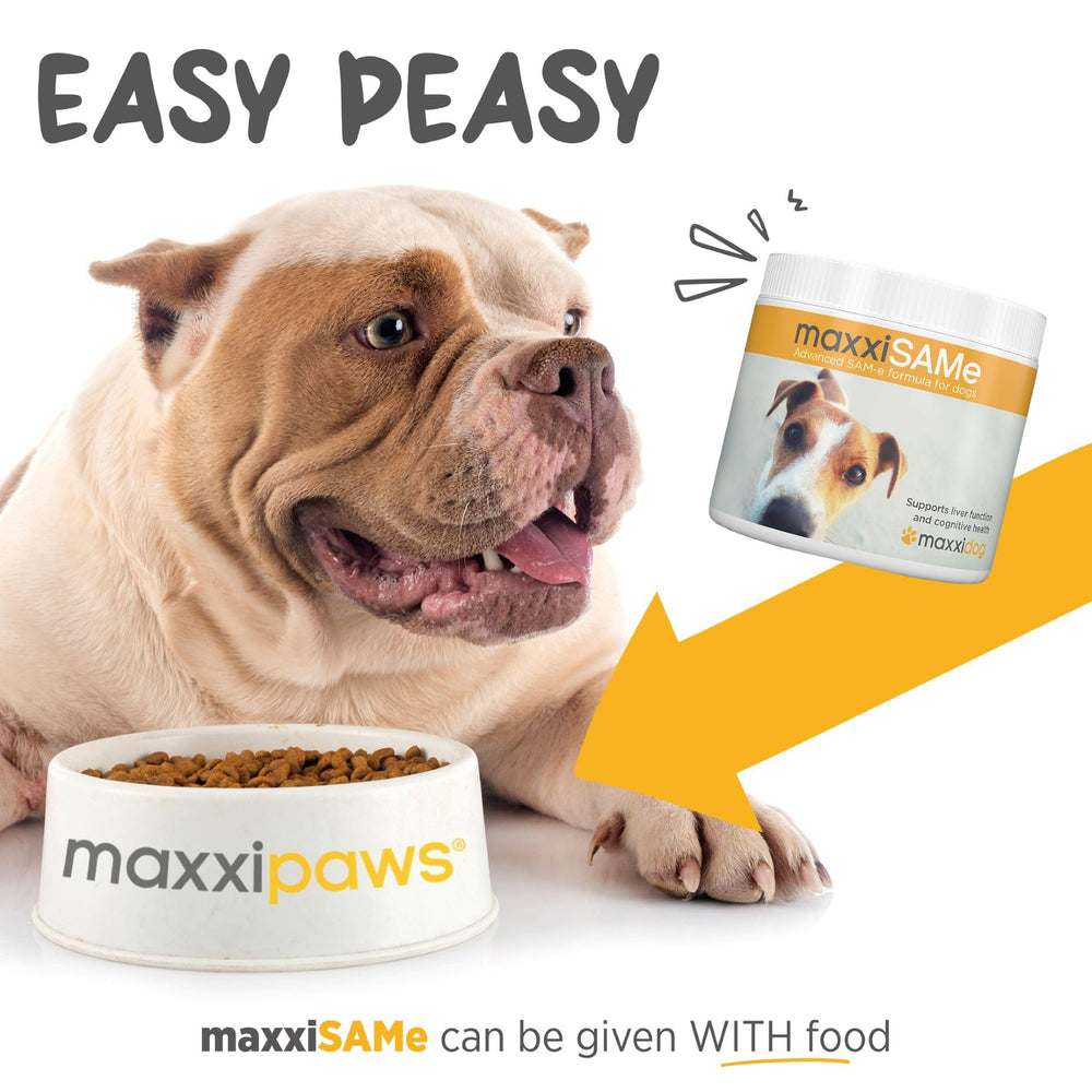 maxxipaws maxxisame dosis diaria, por peso del perro
