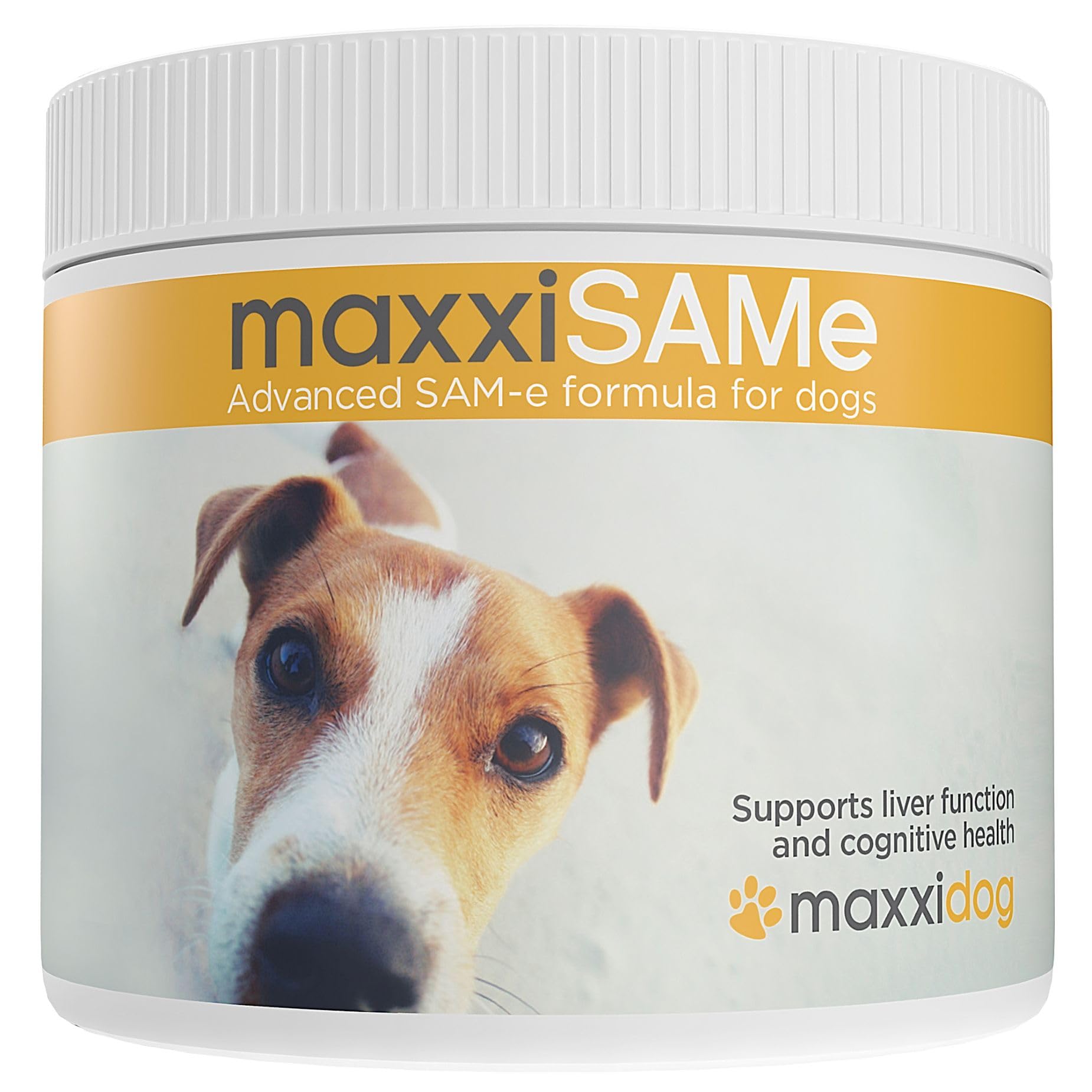 Maxxipaws maxxiSAMe polvo en lata, posible apoyo a la función hepática de perros